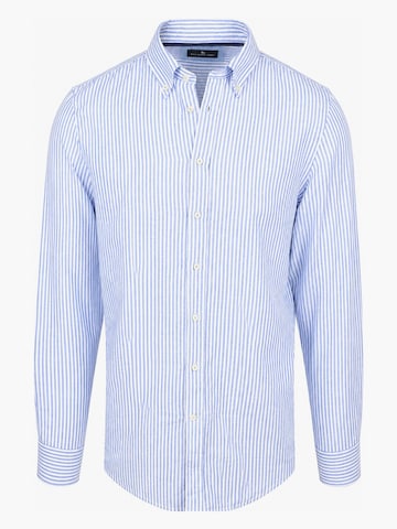 Coupe regular Chemise Steppin' out en bleu : devant