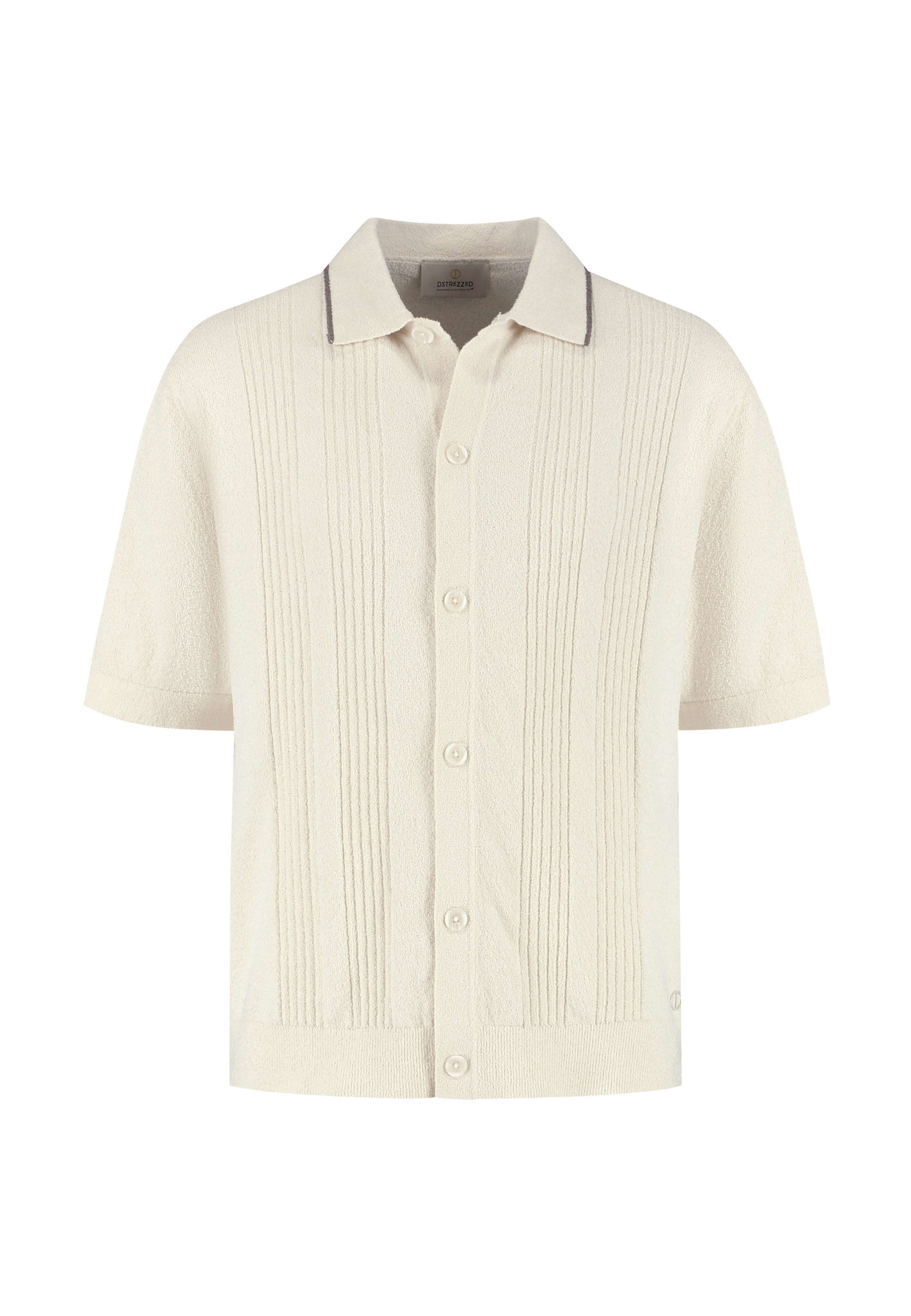 Dstrezzed Regularny krój Kardigan 'Daxton' w kolorze szary: przód