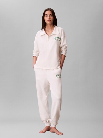 Calvin Klein Tapered Hose 'Heritage' in Weiß