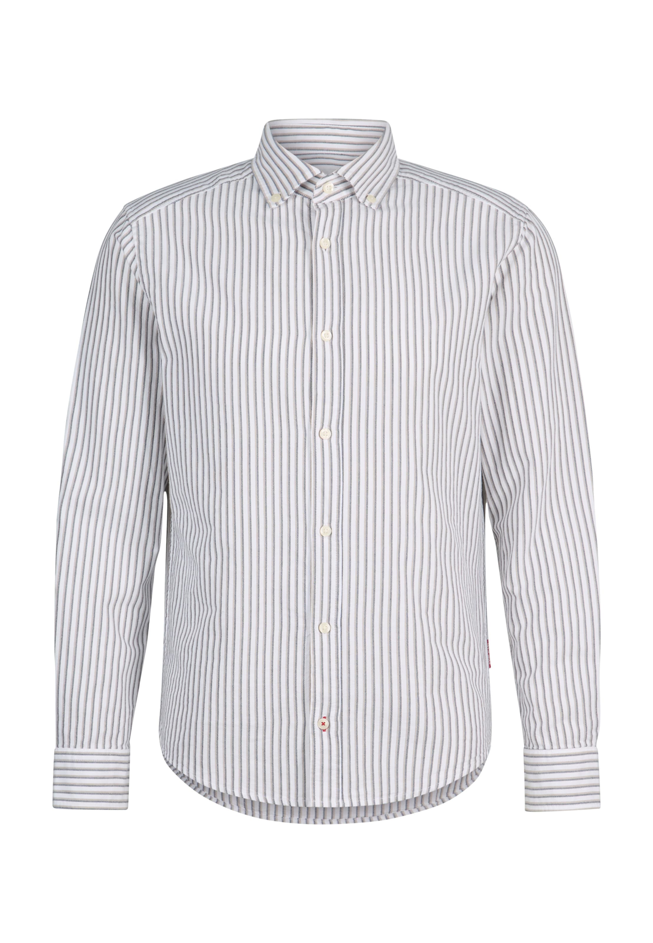 JOOP! Jeans Button Up Shirt in M in Beige / Dark grey / White, Item view