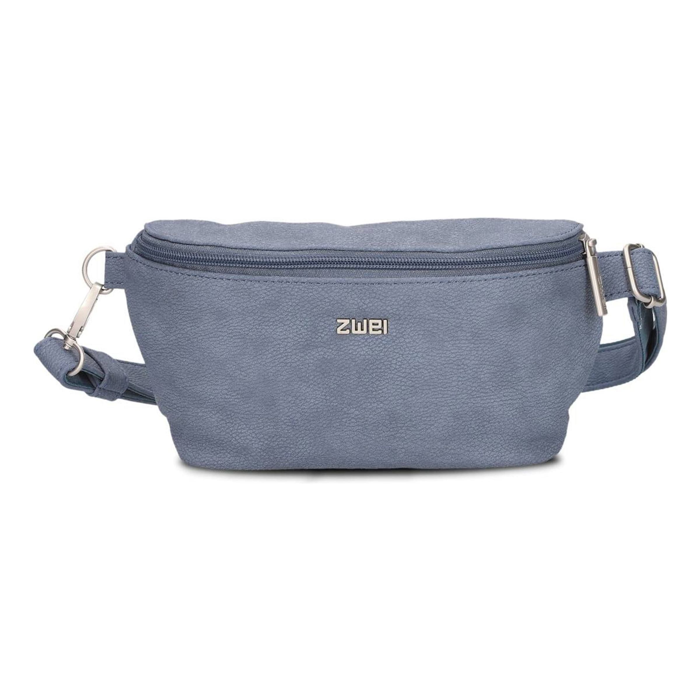 ZWEI Gürteltasche 'Mademoiselle' in Grau: Vorderseite