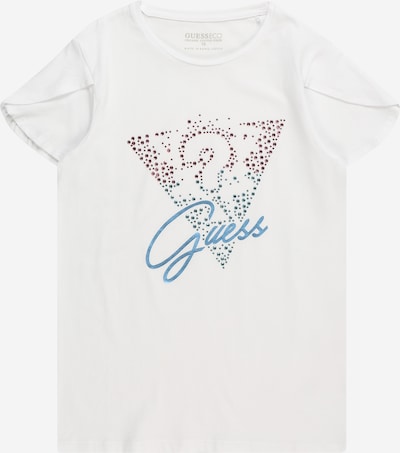 GUESS Camiseta en azul cielo / rosa / blanco, Vista del producto