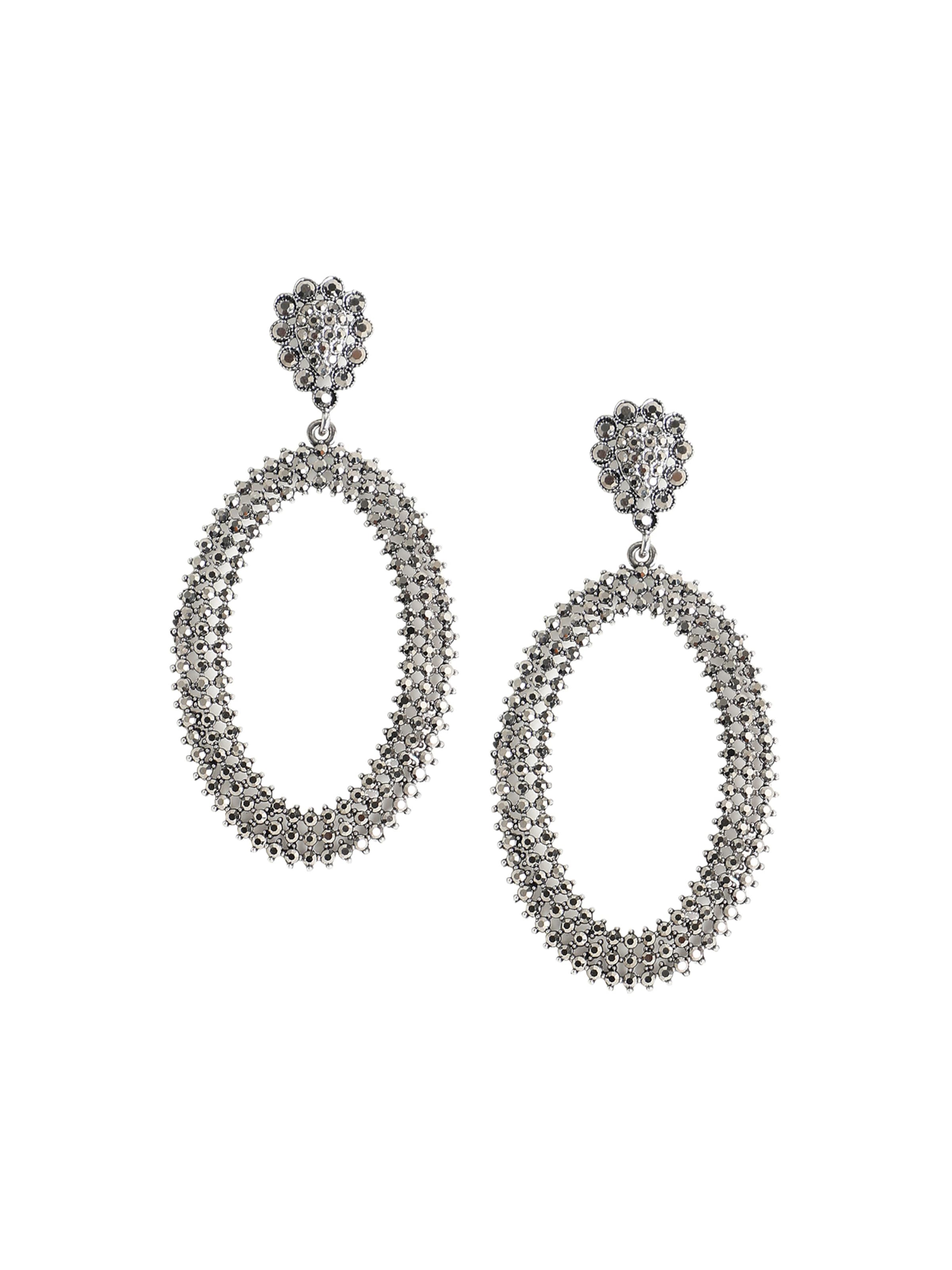 Boucles d'oreilles ' Lauraine ' SOHI en argent : devant