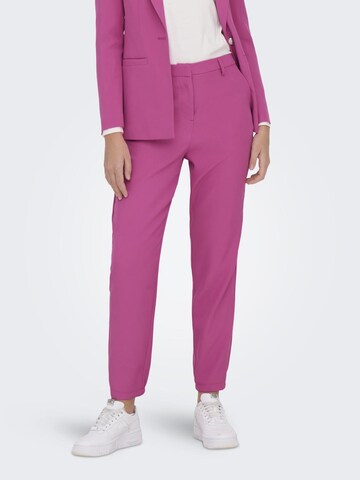 ONLY tavaline Püksid 'Lela-Elly', värv roosa: eest vaates