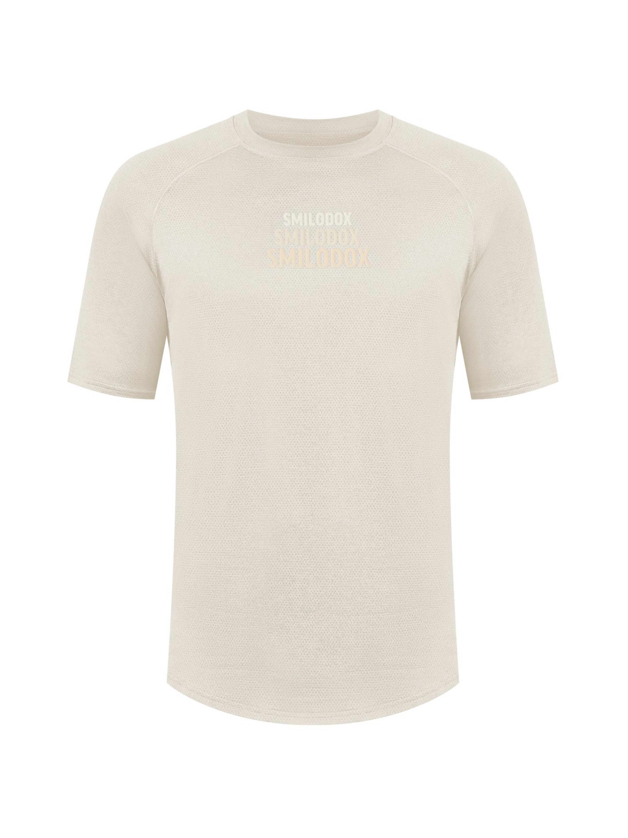 Smilodox T-Shirt ' Powerfit Triple ' in Weiß: Vorderseite