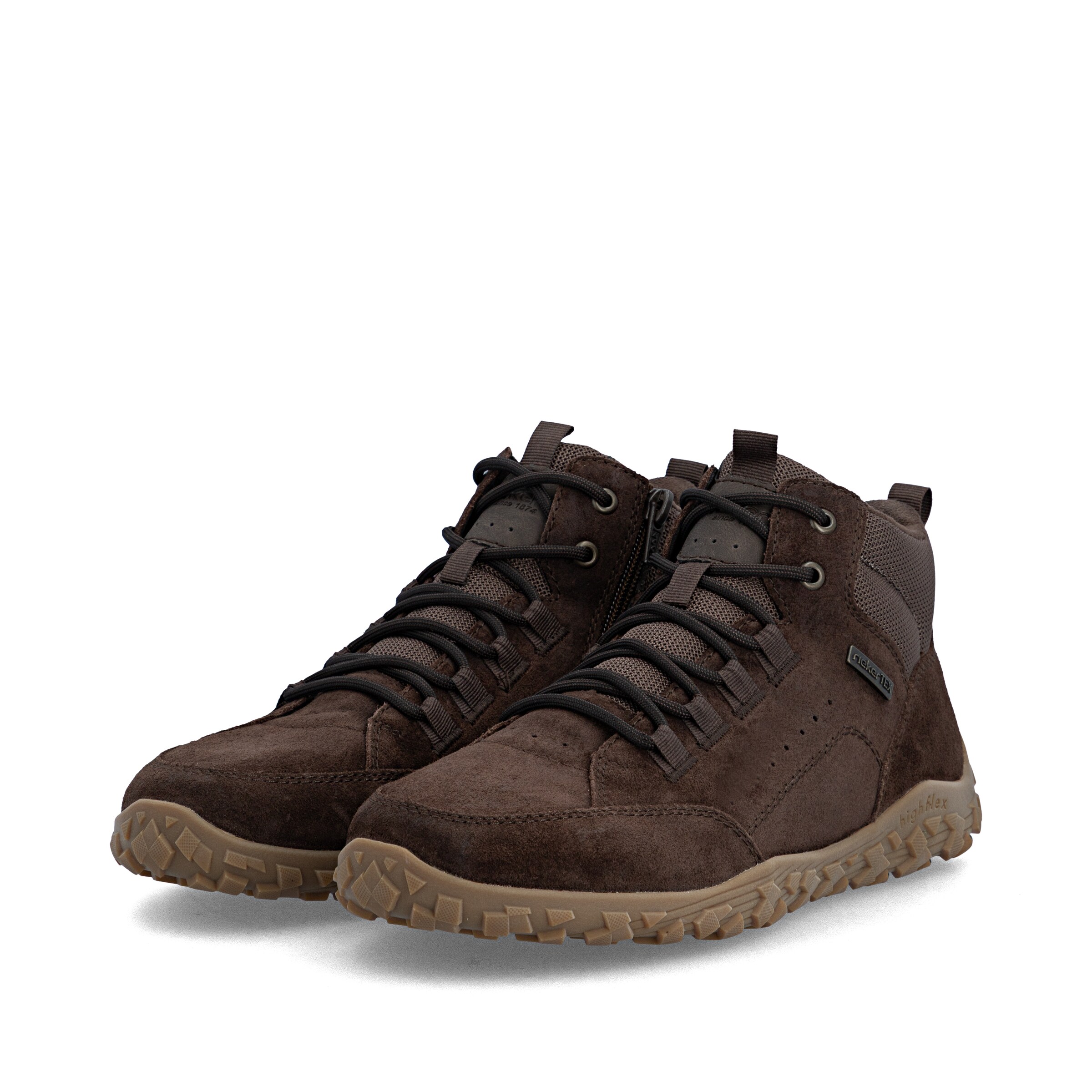 Bottes à lacets Rieker en marron