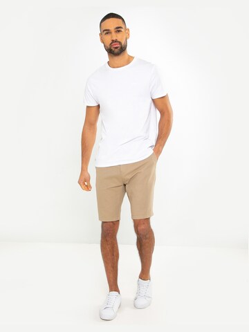 Regular Pantalon chino 'Southsea' Threadbare en beige