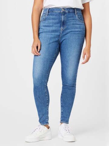 Skinny Jeans '720™ High Rise Super Skinny' de la Levi's® Plus pe albastru: față