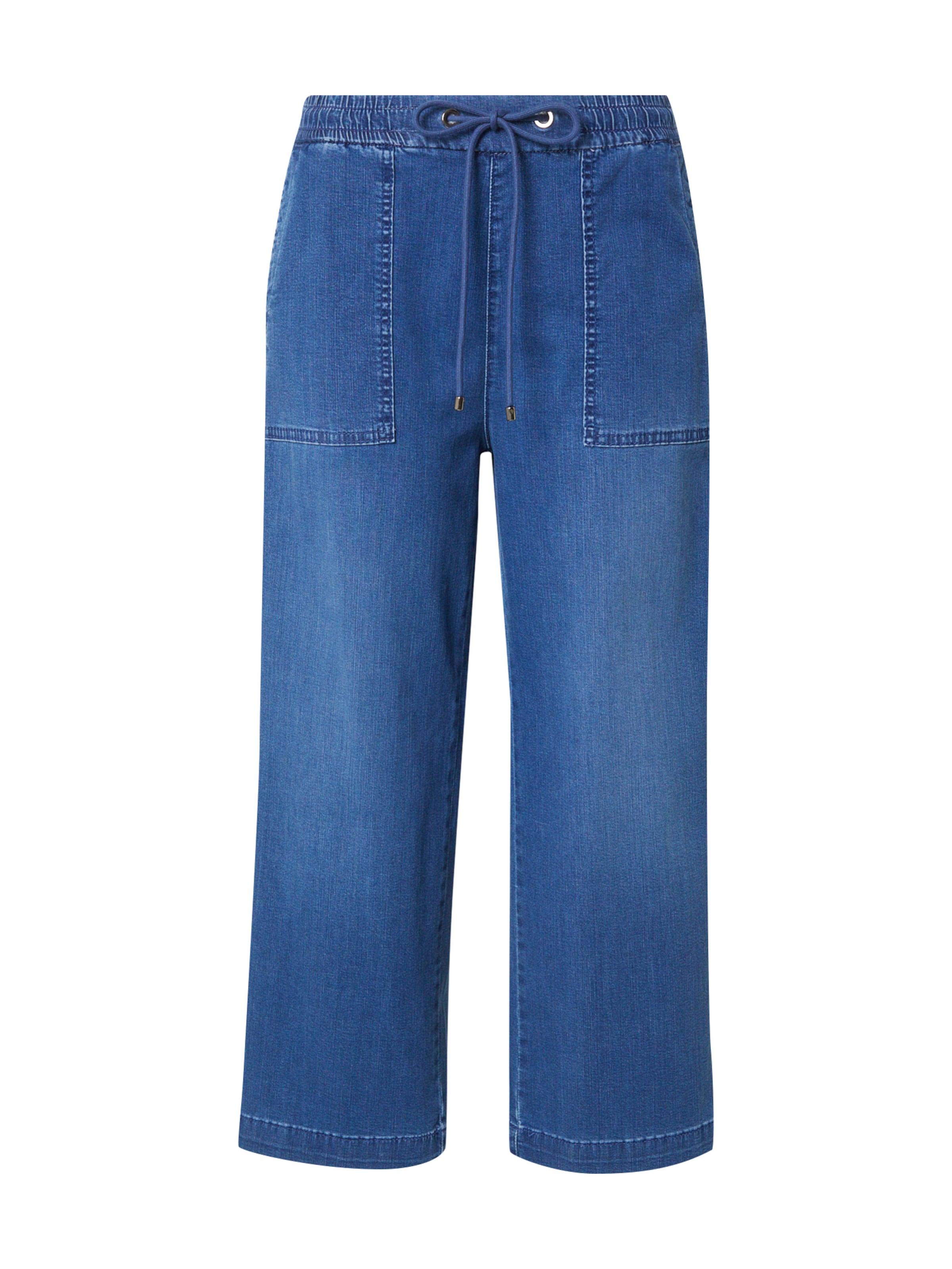 Wide Leg Jean MAC en bleu : devant