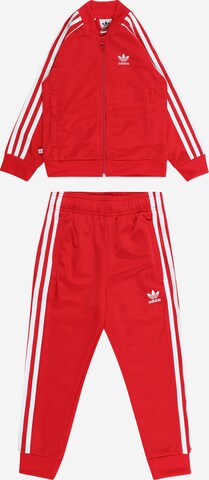 ADIDAS ORIGINALS Sweat suit 'Adicolor Sst' in Red: front