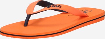 Flip-flops de la Polo Ralph Lauren pe portocaliu: față