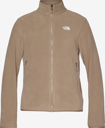 THE NORTH FACE Toiminnallinen fleecetakki 'Glacier' värissä mokka / valkoinen, Tuotenäkymä
