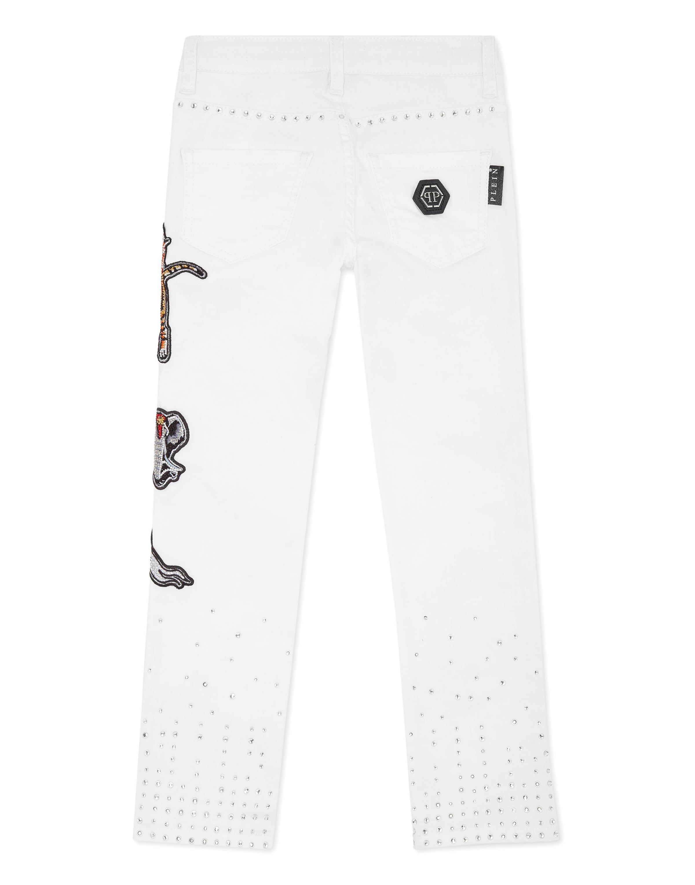 Philipp Plein Regular Jeans 'Circus' in Weiß