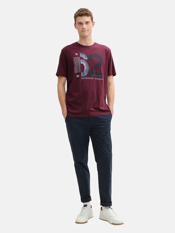 TOM TAILOR T-Shirt in Rot