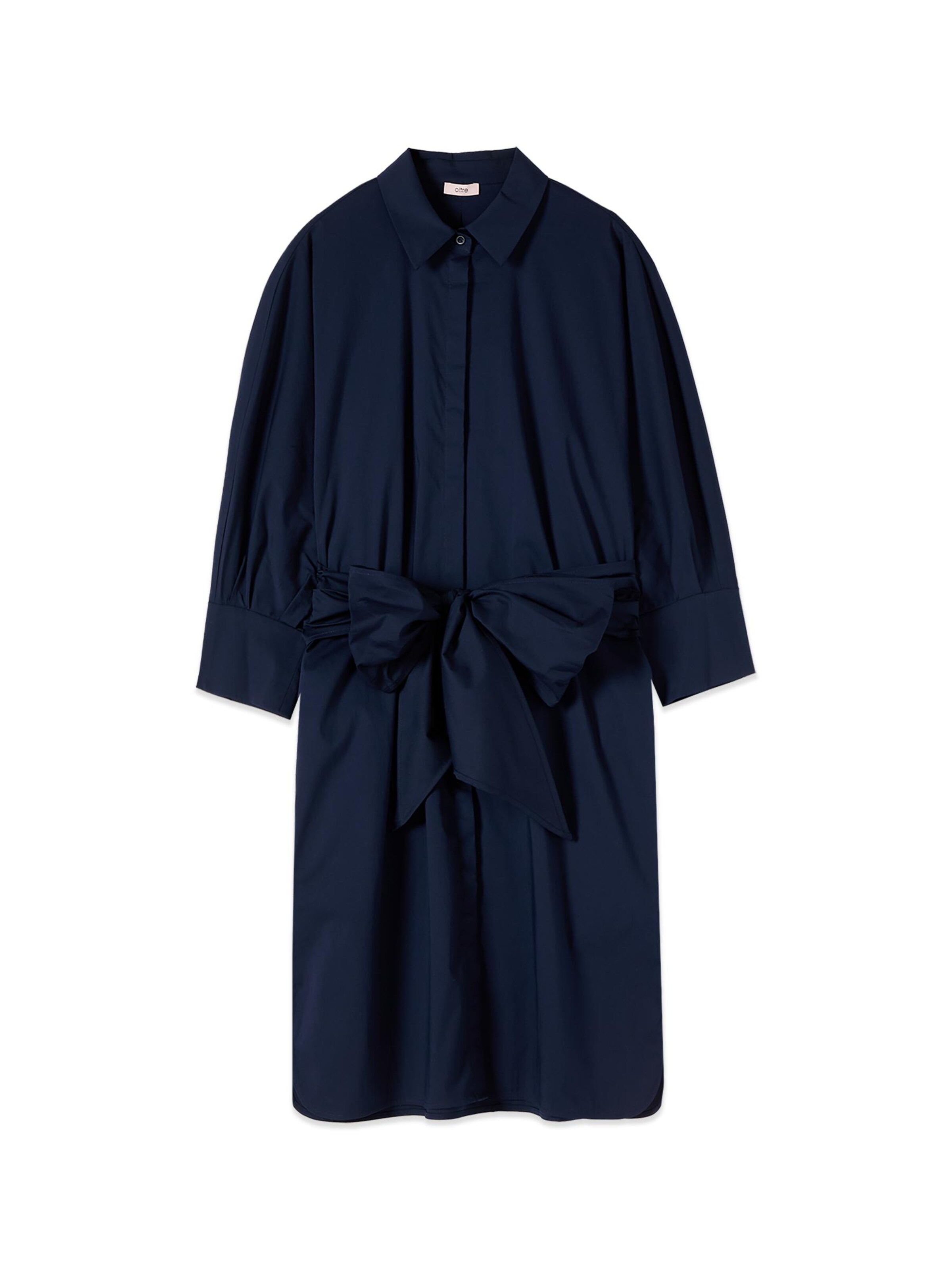 Robe-chemise oltre en bleu : devant