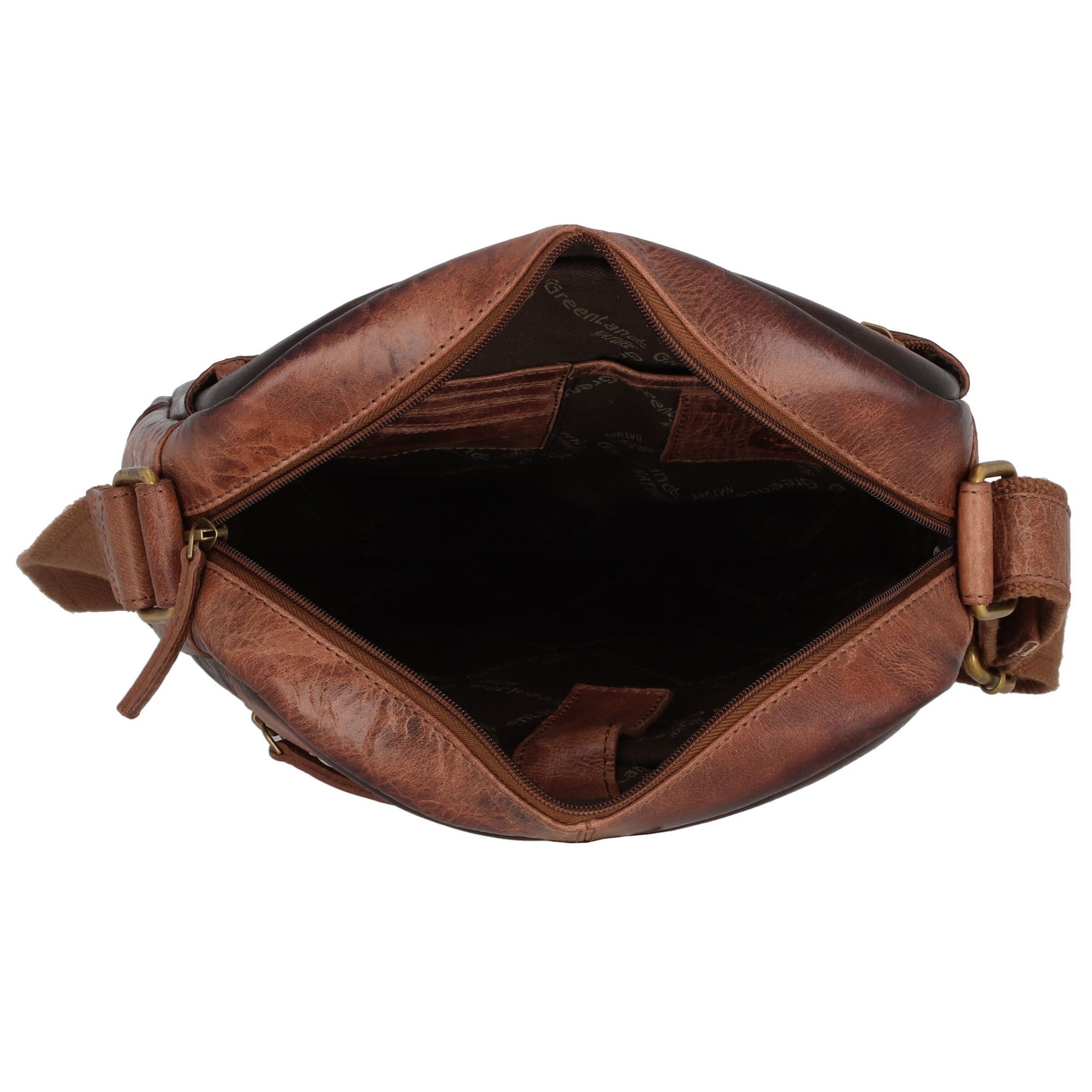 Borsa a tracolla 'Mascu & Line' di Greenland Nature in marrone