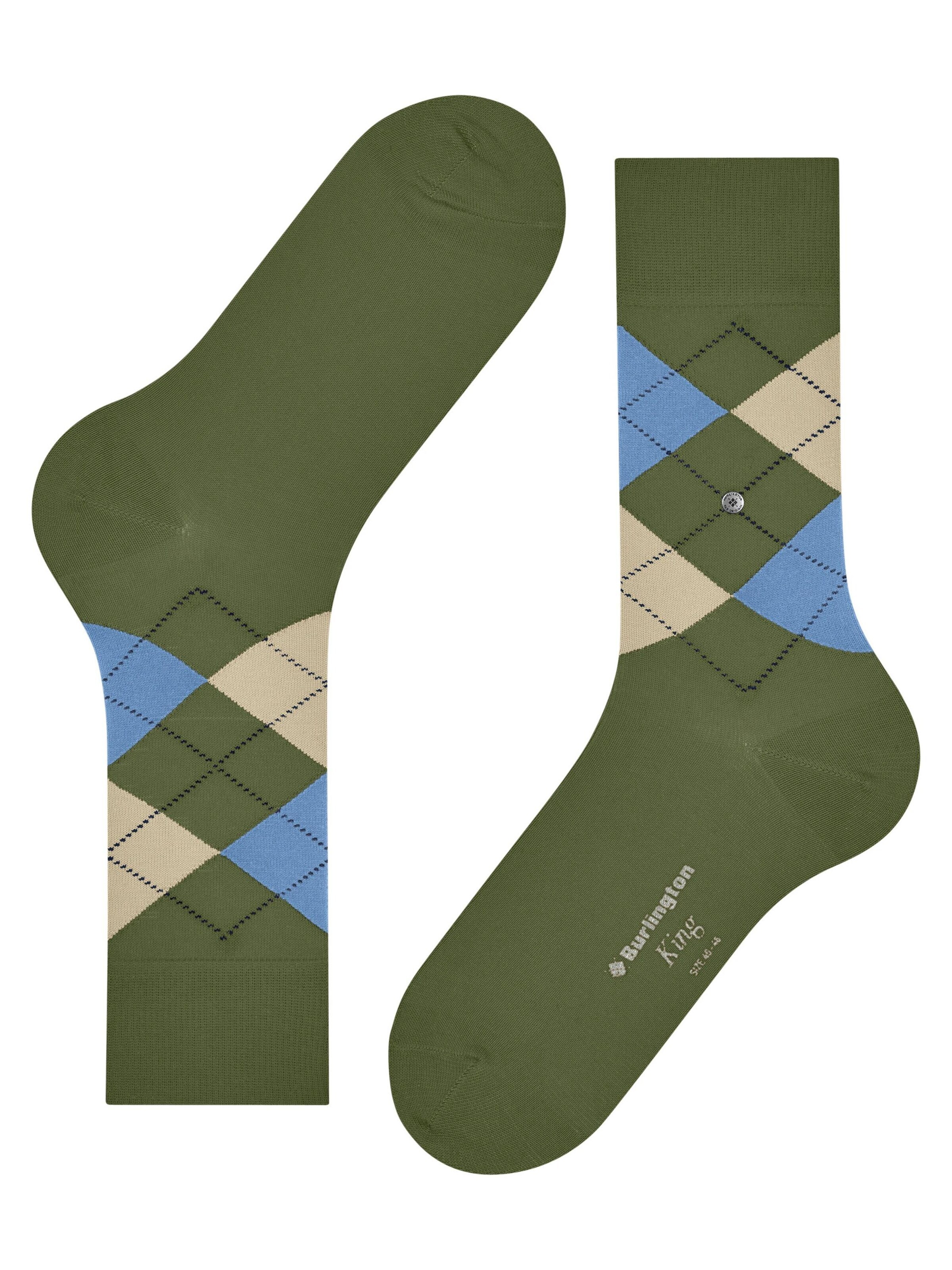 BURLINGTON Socks 'King' in Green
