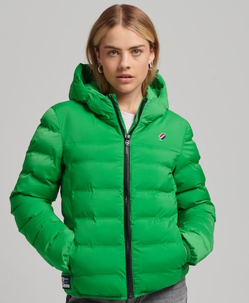 Superdry Зимняя куртка в Зеленый: спереди