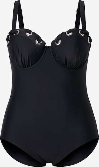 Ulla Popken Badeanzug in XL in schwarz, Produktansicht