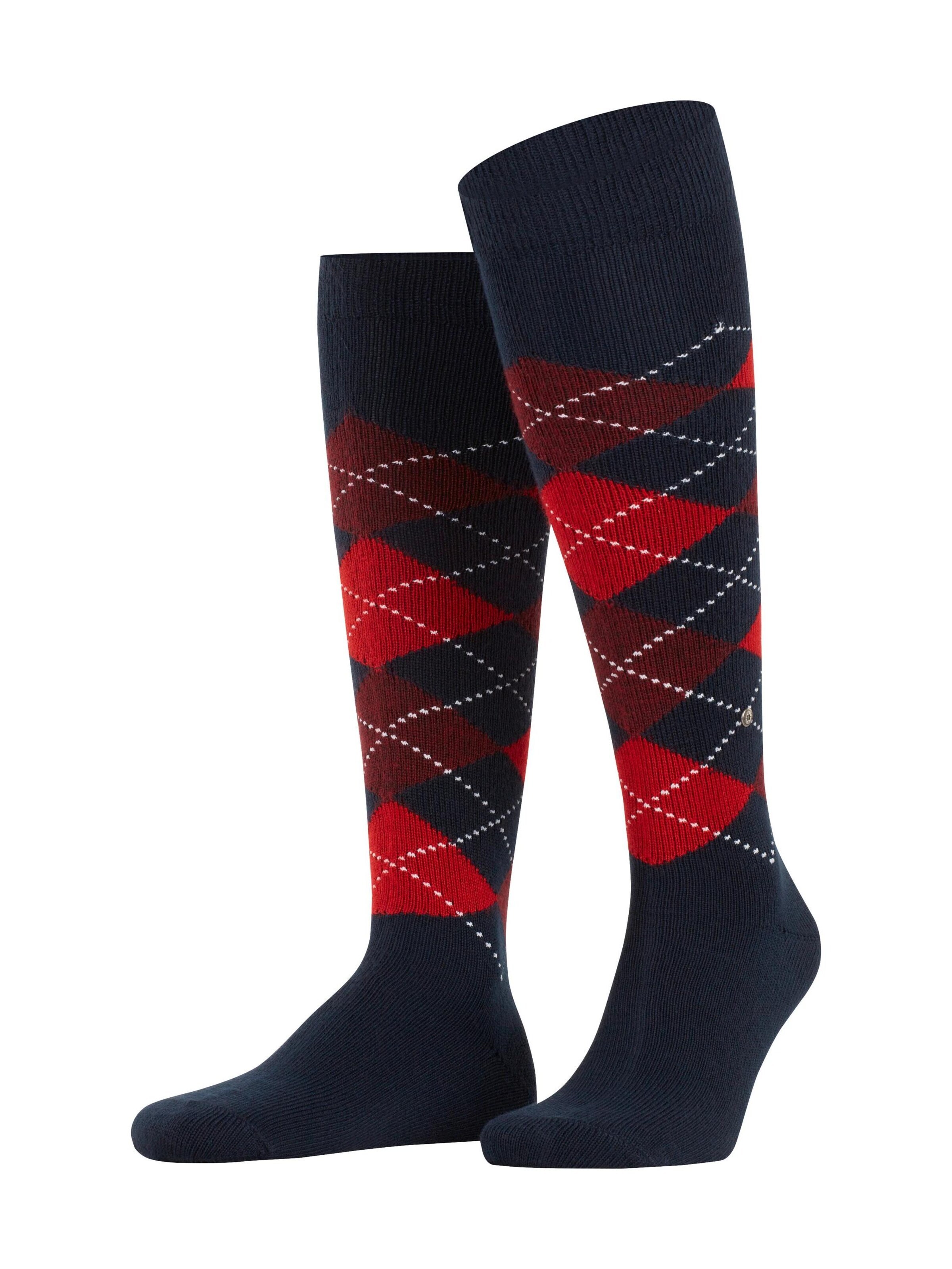 BURLINGTON Kniestrümpfe 'Preston'‌‌‌‌‌‌ in Blau: Vorderseite
