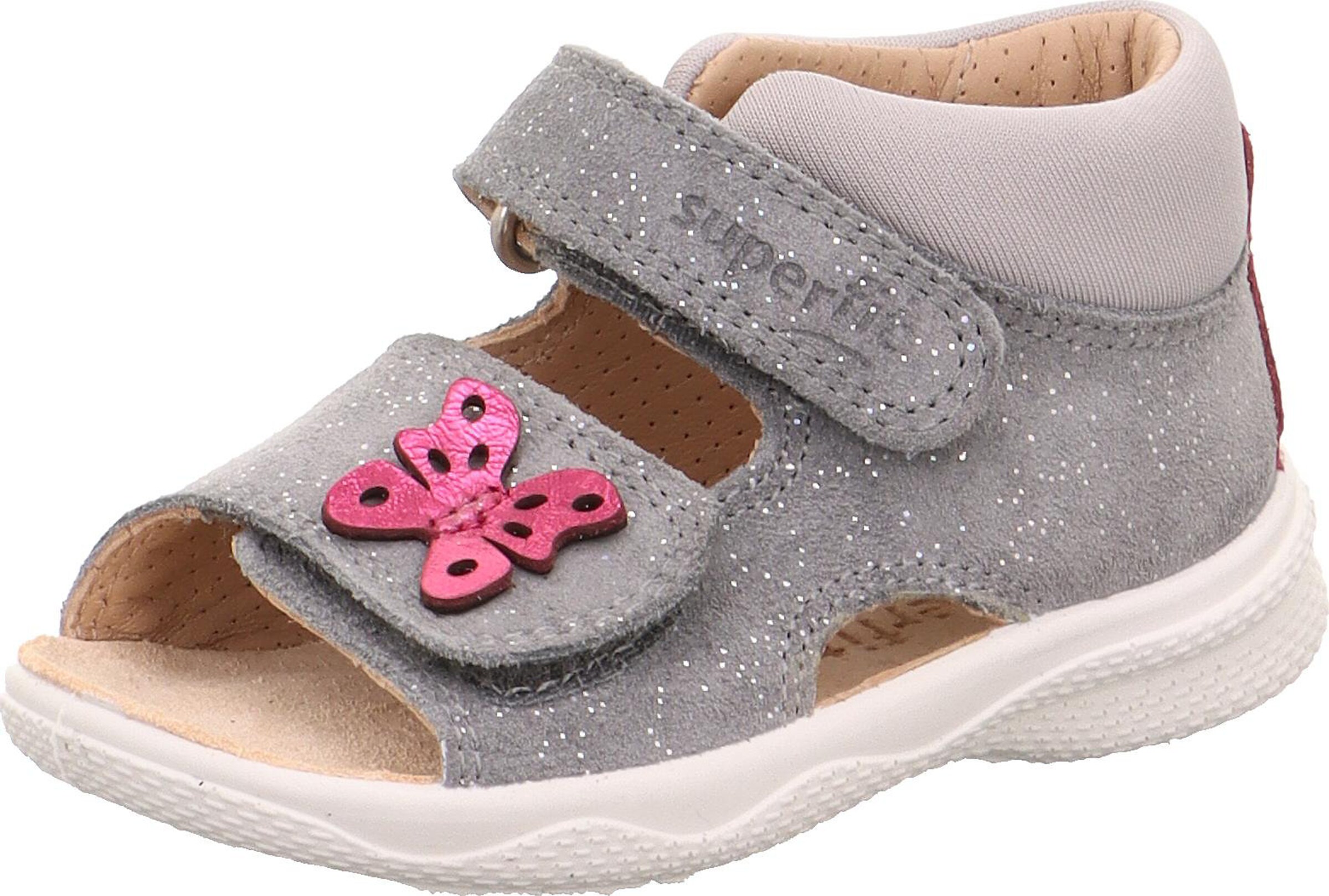 SUPERFIT Sandalen 'Polly' in Grijs: voorkant