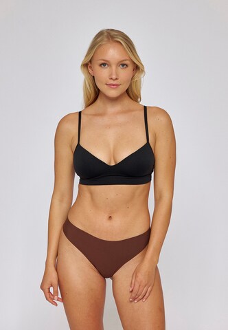 SNOCKS Thong in Brown: front