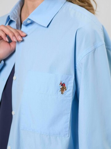 U.S. POLO ASSN. Shirt ' UWLilli ' in Blauw