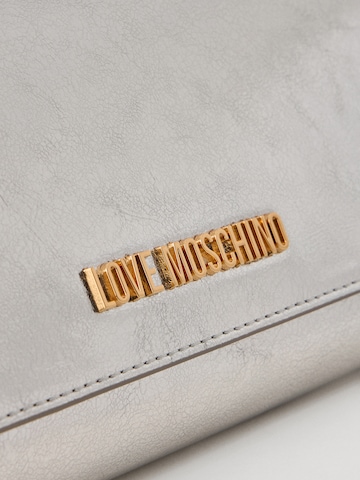 Pochette Love Moschino en argent