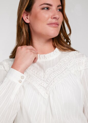SPIETH & WENSKY Klederdracht blouse 'Waida' in Wit