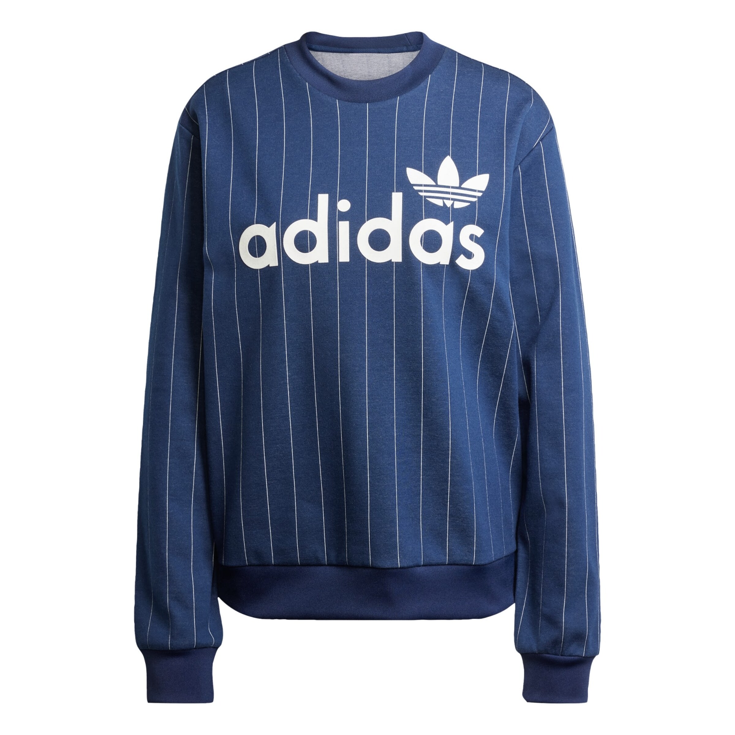 ADIDAS ORIGINALS Dressipluus 'Pinstripe Graphic', värv sinine: eest vaates