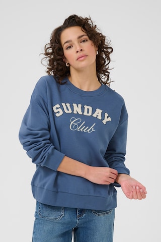 Sweat-shirt 'KAElenora' Kaffe en bleu : devant