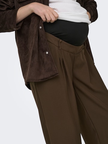 Only Maternity - regular Pantalón 'OLMPLEAT' en marrón