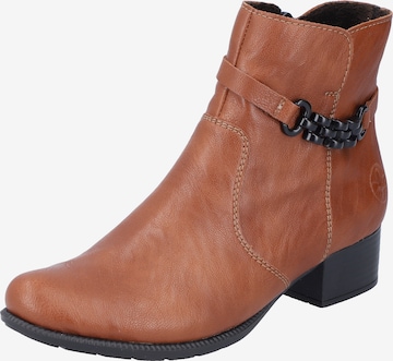 Bottines Rieker en marron : devant