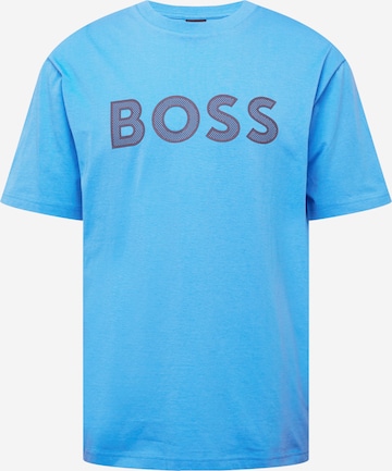 BOSS Green T-Shirt 'Teeos' in Blau: predná strana