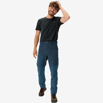 VAUDE Regular Outdoor Pants 'Elope' in Blue