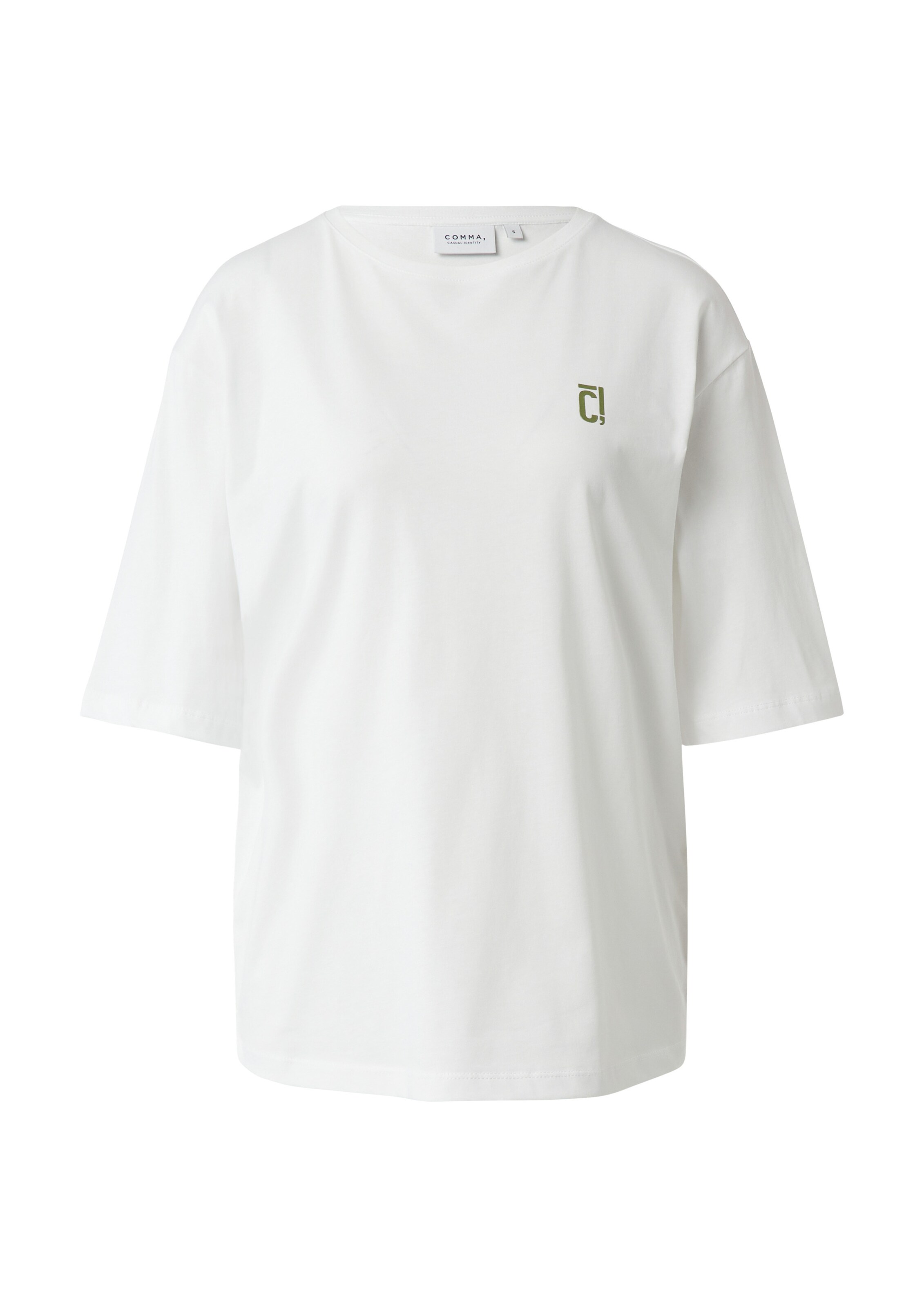 COMMA Shirt in Wit: voorkant