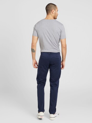 QS - Slimfit Calças chino em azul