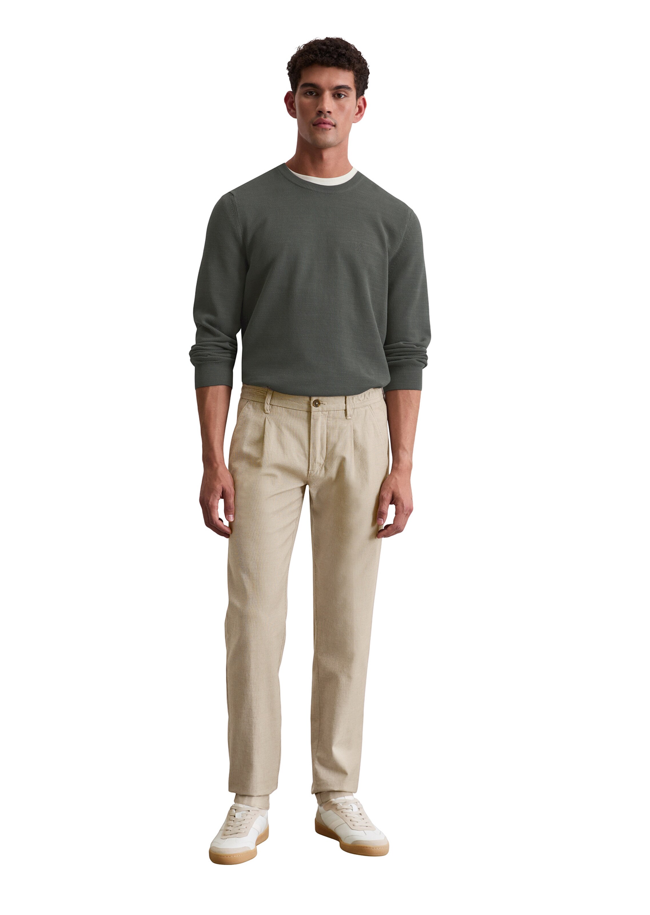 Marc O&#x27;Polo Regular Chino Pants &#x27;Stig Jogger&#x27; in Brown