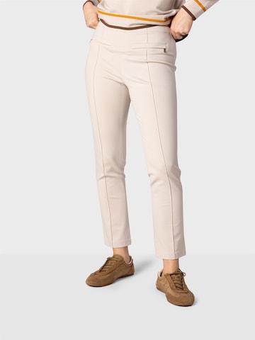 NAULOVER Slimfit Bukser med fals ' ' i hvid: forside