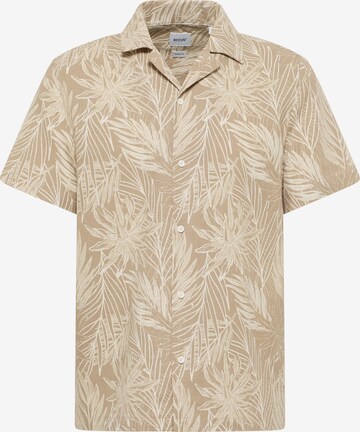MUSTANG Button Up Shirt in Beige: front