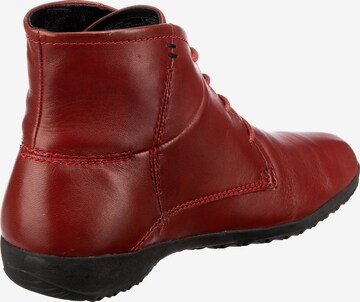 JOSEF SEIBEL Lace-Up Ankle Boots 'Naly 09' in Red