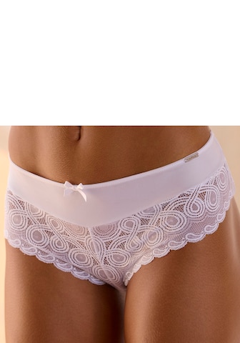 LASCANA Boyshorts in White: front