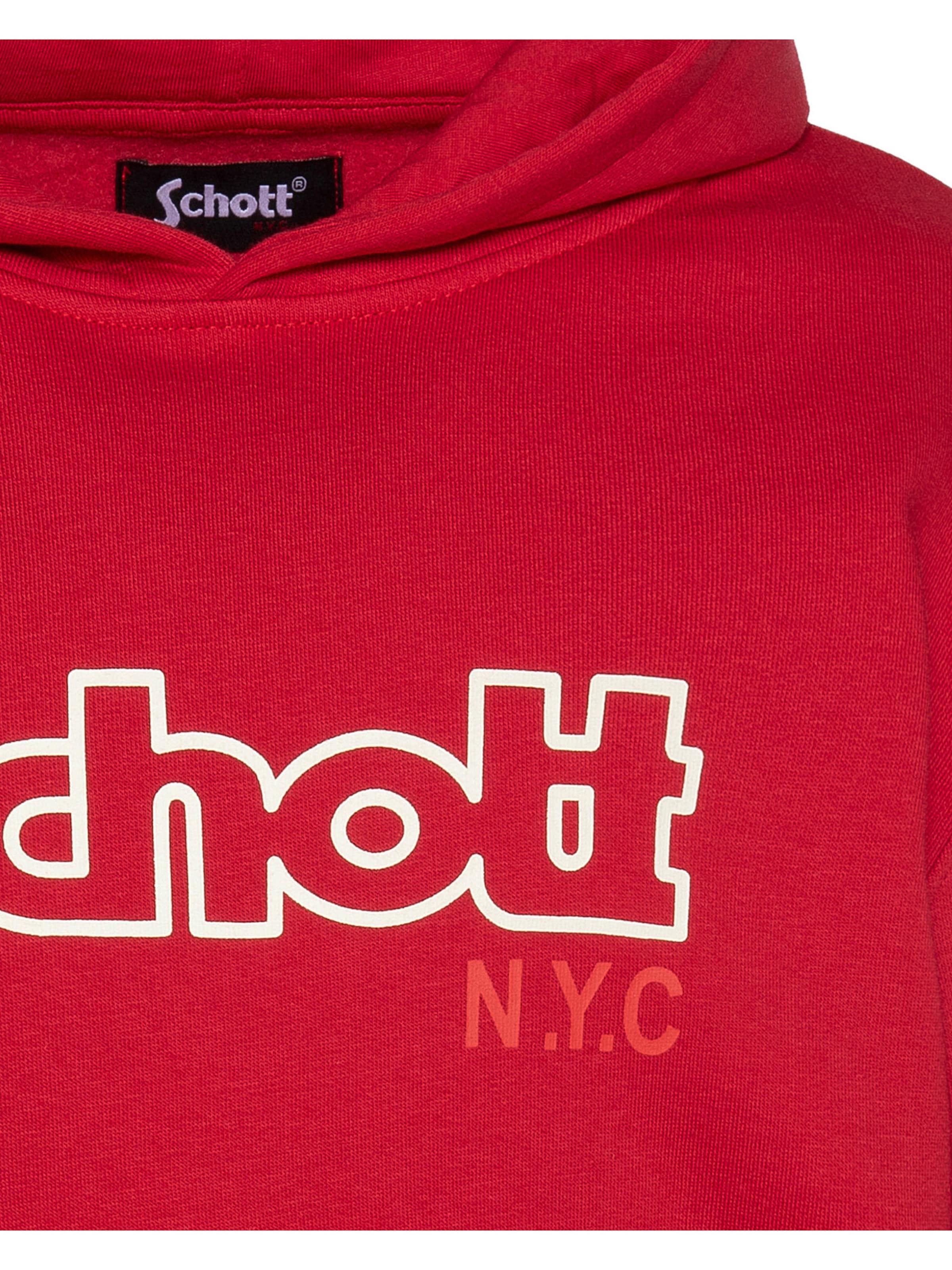 Sweat Schott NYC en rouge