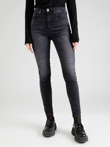 Tommy Jeans Skinny Jeansy 'SYLVIA' w kolorze czarny: przód