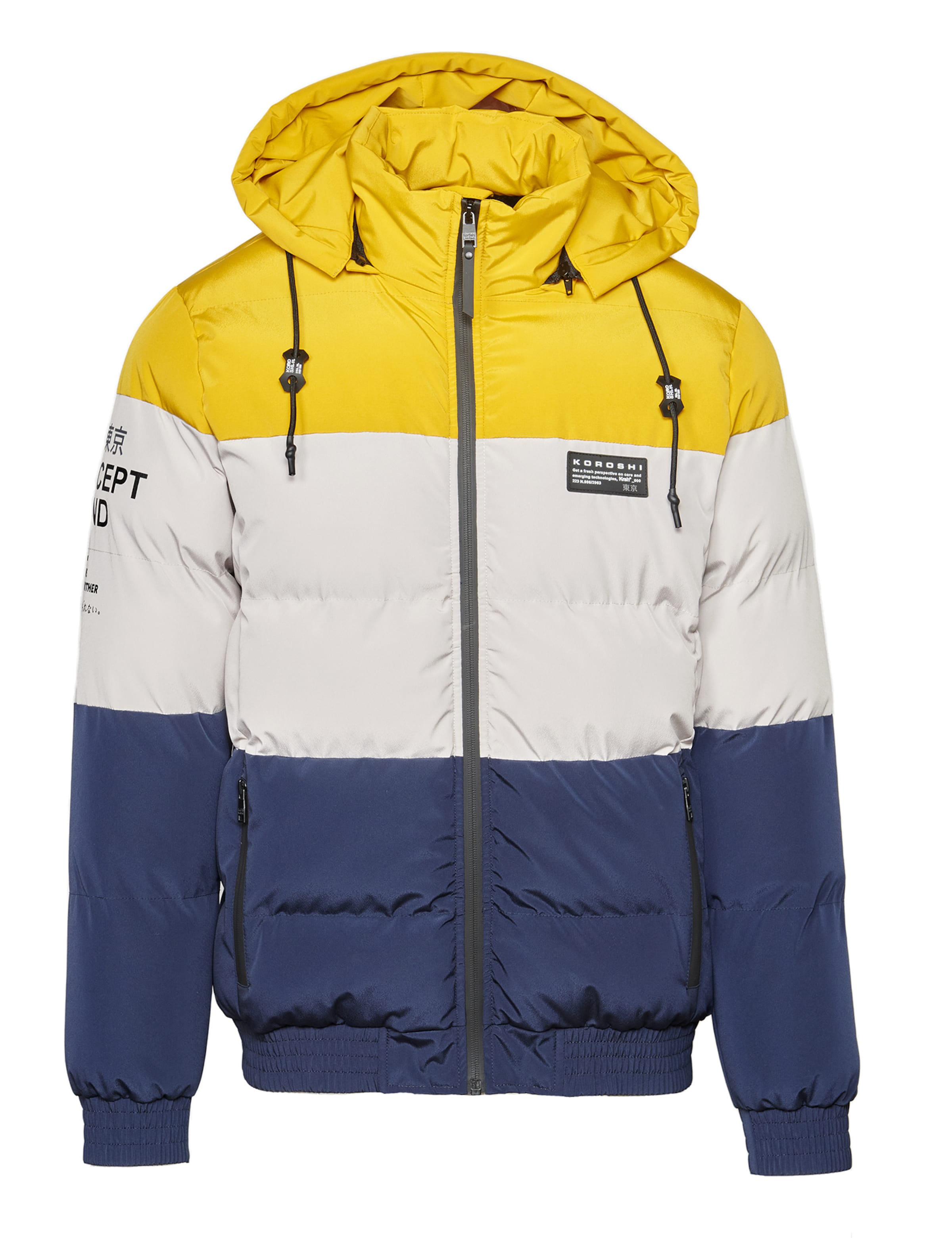 Veste d’hiver KOROSHI en mélange de couleurs : devant