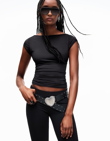 Bershka Shirt in Black: front