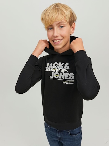 Jack & Jones Junior Sweatshirt 'Hunter' in Black: front