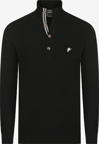 DENIM CULTURE Sweater 'Lindon' in Black: front