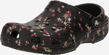 Crocs Clogs 'Classic Ditsy' in Black: front