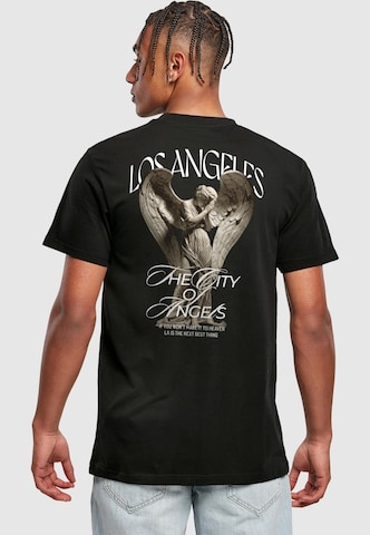 Maglietta 'Los Angeles City Angeles' di Mister Tee in nero: frontale